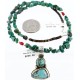 Handmade Certified Authentic Navajo .925 Sterling Silver Natural Turquoise Native American Necklace 371006126679