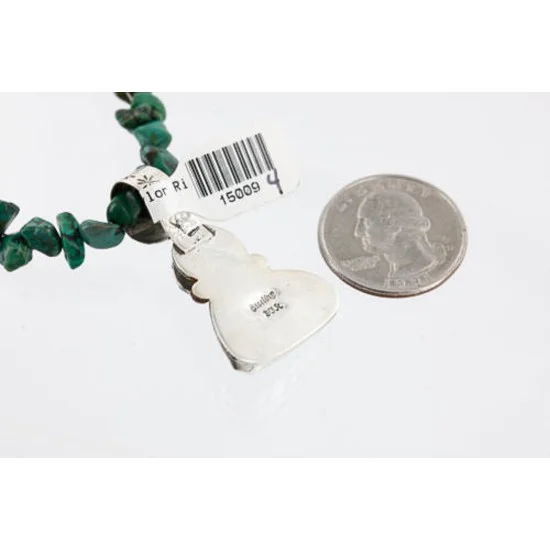 Handmade Certified Authentic Navajo .925 Sterling Silver Natural Turquoise Native American Necklace 371006126679