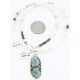 Handmade Certified Authentic Navajo .925 Sterling Silver Natural Turquoise Native American Necklace 371020933913