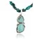 Handmade Certified Authentic Navajo .925 Sterling Silver Natural Turquoise Native American Necklace 371028407049