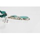 Handmade Certified Authentic Navajo .925 Sterling Silver Natural Turquoise Native American Necklace 371028407049