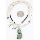 Handmade Certified Authentic Navajo .925 Sterling Silver Natural Turquoise Native American Necklace 371040070338