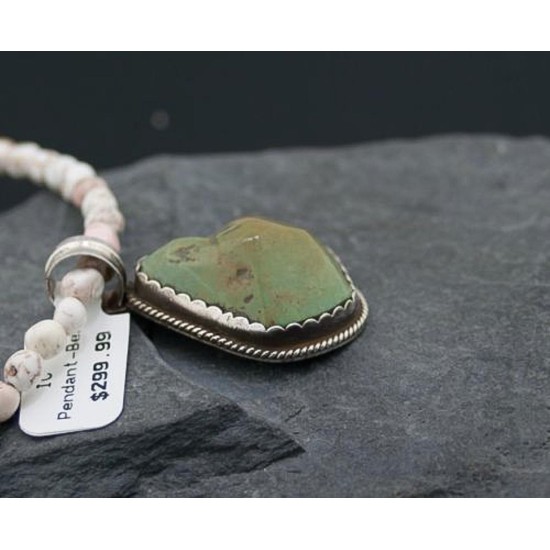 Handmade Certified Authentic Navajo .925 Sterling Silver Natural Turquoise Native American Necklace 390611347486 Handmade Certified Authentic Navajo .925 Sterling Silver Natural Turquoise Native American Necklace 390611347486