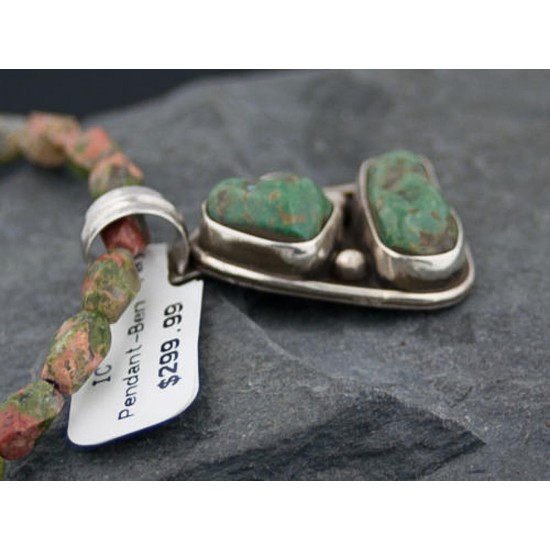 Handmade Certified Authentic Navajo .925 Sterling Silver Natural Turquoise Native American Necklace 390643697980 Handmade Certified Authentic Navajo .925 Sterling Silver Natural Turquoise Native American Necklace 390643697980