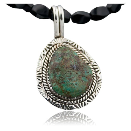 Handmade Certified Authentic Navajo .925 Sterling Silver Natural Turquoise Native American Necklace 390645428986 Handmade Certified Authentic Navajo .925 Sterling Silver Natural Turquoise Native American Necklace 390645428986