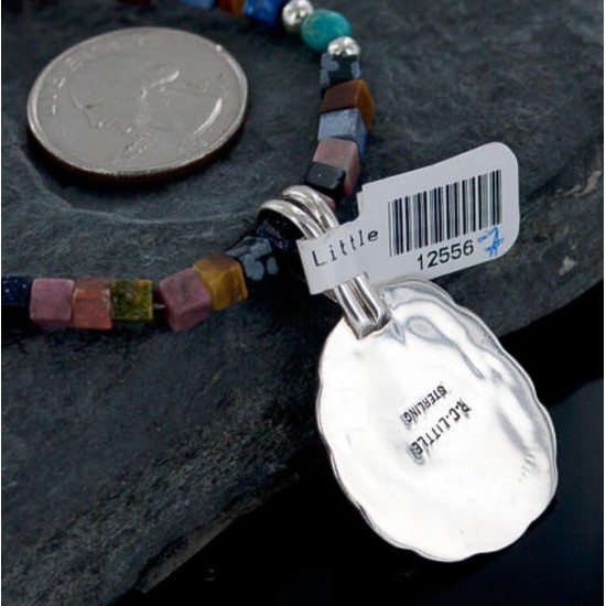 Handmade Certified Authentic Navajo .925 Sterling Silver Natural Turquoise Native American Necklace 390650351065 Handmade Certified Authentic Navajo .925 Sterling Silver Natural Turquoise Native American Necklace 390650351065