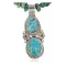 Handmade Certified Authentic Navajo .925 Sterling Silver Natural Turquoise Native American Necklace 390658387071