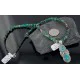 Handmade Certified Authentic Navajo .925 Sterling Silver Natural Turquoise Native American Necklace 390658387071