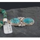 Handmade Certified Authentic Navajo .925 Sterling Silver Natural Turquoise Native American Necklace 390658387071