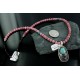 Handmade Certified Authentic Navajo .925 Sterling Silver Natural Turquoise and Amethyst Native American Necklace 390661106150