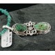 Handmade Certified Authentic Navajo .925 Sterling Silver Natural Turquoise Native American Necklace 390661284059