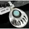 Handmade Certified Authentic Navajo .925 Sterling Silver Natural Turquoise Native American Necklace 390666019126