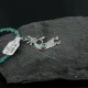 Handmade Certified Authentic Navajo .925 Sterling Silver Natural Turquoise Native American Necklace 390666972535