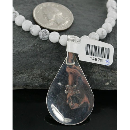 Handmade Certified Authentic Navajo .925 Sterling Silver Natural Turquoise Native American Necklace 390679767869 Handmade Certified Authentic Navajo .925 Sterling Silver Natural Turquoise Native American Necklace 390679767869