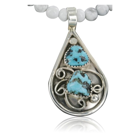 Handmade Certified Authentic Navajo .925 Sterling Silver Natural Turquoise Native American Necklace 390679767869 Handmade Certified Authentic Navajo .925 Sterling Silver Natural Turquoise Native American Necklace 390679767869