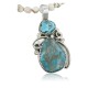 Handmade Certified Authentic Navajo .925 Sterling Silver Natural Turquoise Native American Necklace 390680490470