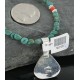 Handmade Certified Authentic Navajo .925 Sterling Silver Natural Turquoise Native American Necklace 390683593524