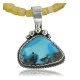 Handmade Certified Authentic Navajo .925 Sterling Silver Natural Turquoise Native American Necklace 390713594023