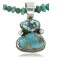 Handmade Certified Authentic Navajo .925 Sterling Silver Natural Turquoise Native American Necklace 390713696185