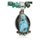 Handmade Certified Authentic Navajo .925 Sterling Silver Natural Turquoise Native American Necklace 390717087753