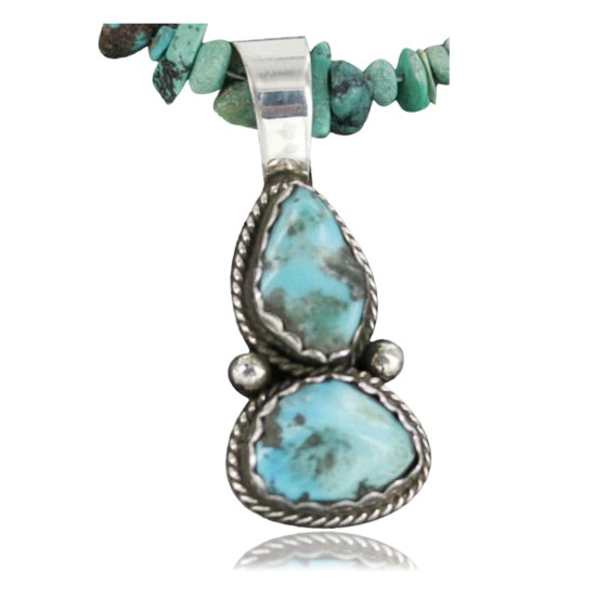 Handmade Certified Authentic Navajo .925 Sterling Silver Natural Turquoise Native American Necklace 390719824825 Handmade Certified Authentic Navajo .925 Sterling Silver Natural Turquoise Native American Necklace 390719824825