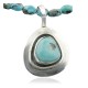 Handmade Certified Authentic Navajo .925 Sterling Silver Natural Turquoise Native American Necklace 390748355911