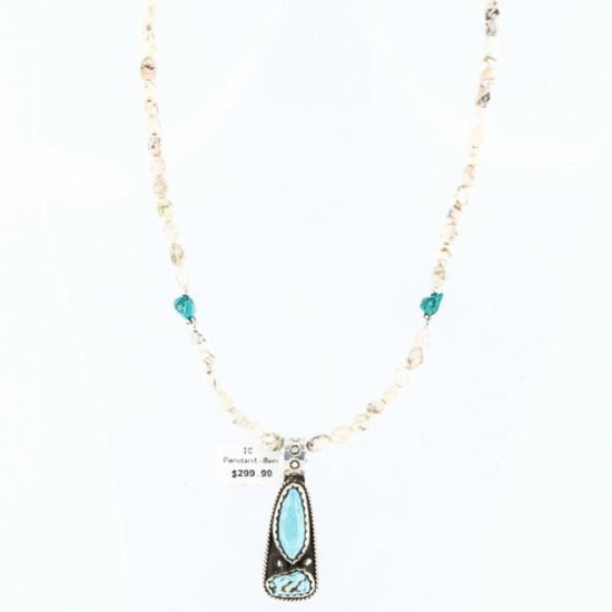 Handmade Certified Authentic Navajo .925 Sterling Silver Natural Turquoise Native American Necklace 390761099312 Handmade Certified Authentic Navajo .925 Sterling Silver Natural Turquoise Native American Necklace 390761099312