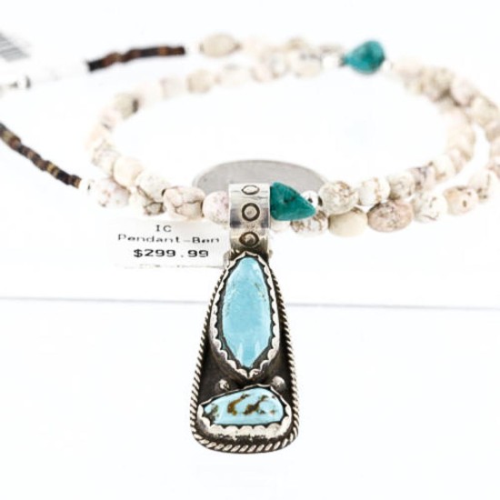 Handmade Certified Authentic Navajo .925 Sterling Silver Natural Turquoise Native American Necklace 390761099312 Handmade Certified Authentic Navajo .925 Sterling Silver Natural Turquoise Native American Necklace 390761099312