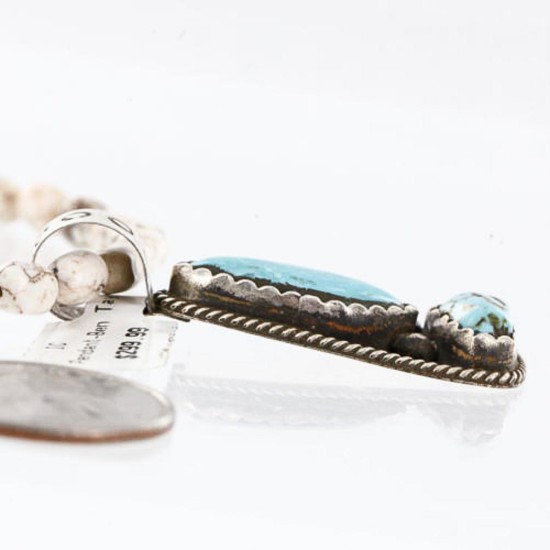 Handmade Certified Authentic Navajo .925 Sterling Silver Natural Turquoise Native American Necklace 390761099312 Handmade Certified Authentic Navajo .925 Sterling Silver Natural Turquoise Native American Necklace 390761099312