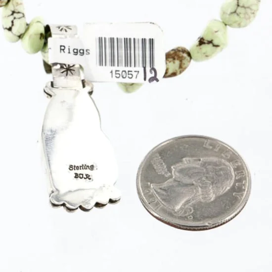 Handmade Certified Authentic Navajo .925 Sterling Silver Natural Turquoise Native American Necklace 390762385761 Handmade Certified Authentic Navajo .925 Sterling Silver Natural Turquoise Native American Necklace 390762385761