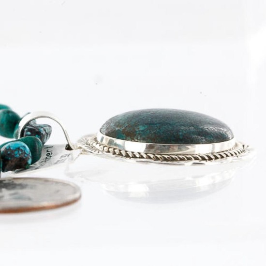Handmade Certified Authentic Navajo .925 Sterling Silver Natural Turquoise Native American Necklace 390764158918 Handmade Certified Authentic Navajo .925 Sterling Silver Natural Turquoise Native American Necklace 390764158918