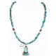 Handmade Certified Authentic Navajo .925 Sterling Silver Natural Turquoise Native American Necklace 390777345694
