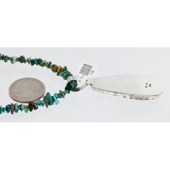 Handmade Certified Authentic Navajo .925 Sterling Silver Natural Turquoise Native American Necklace 390839389750 Handmade Certified Authentic Navajo .925 Sterling Silver Natural Turquoise Native American Necklace 390839389750