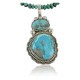 Handmade Certified Authentic Navajo .925 Sterling Silver Natural Turquoise Native American Necklace & Pendant 371032603390