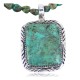 Handmade Certified Authentic Navajo .925 Sterling Silver Natural Turquoise Native American Necklace & Pendant 390655285819