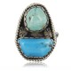 Handmade Certified Authentic Navajo .925 Sterling Silver Natural Turquoise Native American Ring  370954921887