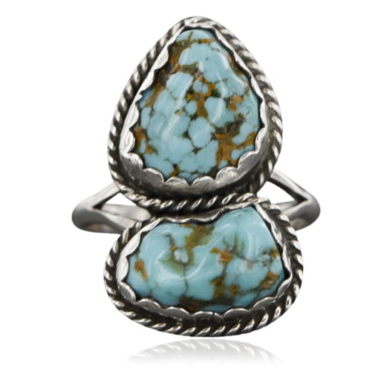 Handmade Certified Authentic Navajo .925 Sterling Silver Natural Turquoise Native American Ring  370981321469