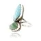 Handmade Certified Authentic Navajo .925 Sterling Silver Natural Turquoise Native American Ring  371005072017