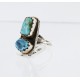 Handmade Certified Authentic Navajo .925 Sterling Silver Natural Turquoise Native American Ring  371008802222