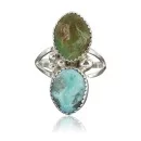 Handmade Certified Authentic Navajo .925 Sterling Silver Natural Turquoise Native American Ring  390674941476