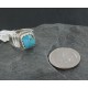 Handmade Certified Authentic Navajo .925 Sterling Silver Natural Turquoise Native American Ring  390678202219