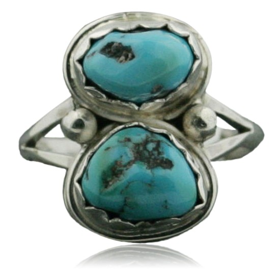 Handmade Certified Authentic Navajo .925 Sterling Silver Natural Turquoise Native American Ring 390735954686 Handmade Certified Authentic Navajo .925 Sterling Silver Natural Turquoise Native American Ring 390735954686