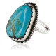 Handmade Certified Authentic Navajo .925 Sterling Silver Natural Turquoise Native American Ring  390774624044