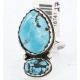 Handmade Certified Authentic Navajo .925 Sterling Silver Natural Turquoise Native American Ring  390792648012