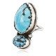 Handmade Certified Authentic Navajo .925 Sterling Silver Natural Turquoise Native American Ring  390792648012