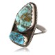 Handmade Certified Authentic Navajo .925 Sterling Silver Natural Turquoise Native American Ring  390803833082