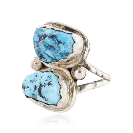 Handmade Certified Authentic Navajo .925 Sterling Silver Natural Turquoise Native American Ring 390844158382 Handmade Certified Authentic Navajo .925 Sterling Silver Natural Turquoise Native American Ring 390844158382