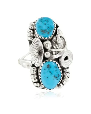 Handmade Navajo .925 Sterling Silver Natural Turquoise Ring Size 7 NB160121214742-3 Handmade Navajo .925 Sterling Silver Natural Turquoise Ring Size 7 NB160121214742-3