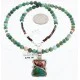 HANDMADE Certified Authentic Navajo .925 Sterling Silver PURPLE Spiny and Turquoise Native American Necklace 371102813002