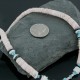 Handmade Certified Authentic Navajo .925 Sterling Silver Spiny Oyster and Turquoise Graduated Heishi Native American Necklace 370916953876